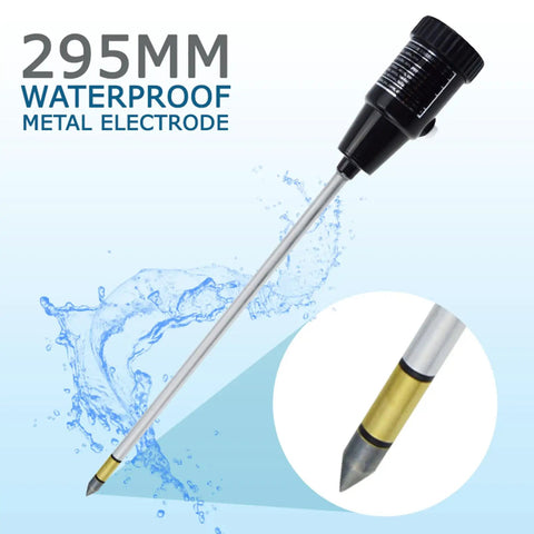 295mm waterproof metal electrode for All-In-One Soil pH And Moisture Meter For Garden, Lawn And Farm Use with water splash.