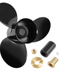 Pro Grade Aluminum Propeller 12.5 Inch Diameter 23 Pitch With 15 Spline Right Hand Rotation And Flo Torq II Hub Kit for Mercury