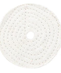 4-inch white cotton buffing wheel for jewelry and metal polishing, pro grade shine with mirror finish, safe on jade