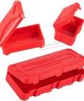 Roof Rack Accessory Kit For One Tenth Scale RC Crawlers TRX4 TRX6 SCX10 Red Cat Including Toolbox in red plastic