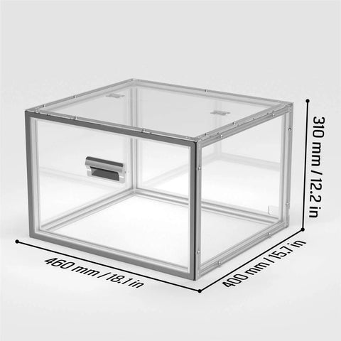 Kaba Acrylic CNC Enclosure For 3018 Series And 1810 Pro ProVer MX3, clear acrylic modular guard, 460x400x310 mm dimensions