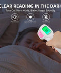 Non Contact Infrared Forehead Thermometer For Adults Kids And Baby 3 In 1 No Touch Digital Fever Temperature Gun, baby sleeping