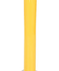 Heavy Duty Steel Safety Bollard 36 Inch Height 4.5 Inch Diameter Surface Mounted Removable Pipe Guard in bright yellow finish.