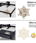 Front view of BENECREAT honeycomb working table for laser engraver, iron, 11.8x7.8x0.8 in