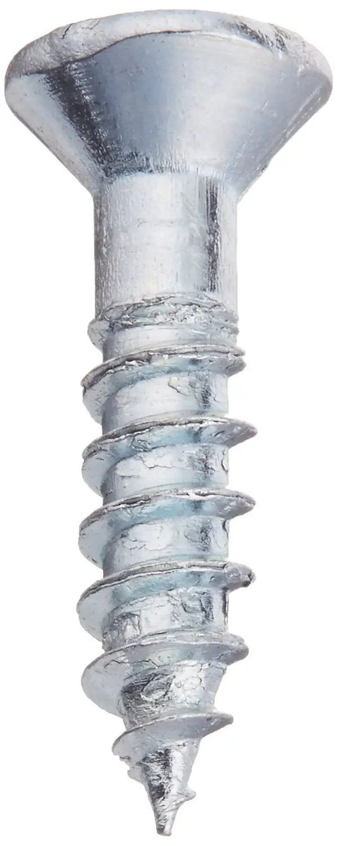 Premium Flat Head Phillips Wood Screws Size 8 By 3 4 Inch 100 Pack heavy duty hardware with zinc coating for cabinet making and deck building.
