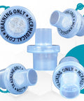 CPR training valves, blue translucent plastic, 100-pack, MCR Medical