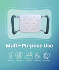 Adjustable Shower Bench With Arms For Easy Bathing Lightweight Bath Chair With Padded Handles Height 15 To 20 Inches