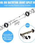 Fuoequl hot tub split nut 2-inch assembly exploded view with seals, rings, and mounting hardware for Balboa Gecko heater