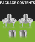 Image showing 2 Pack Front Wheel Bearings And Hub Assemblies Replacement Kit For Mazda 3 2005-2013 And Mazda 5 2006-2010 Replaces LS-WHB003