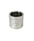 Top Shelf 304 Stainless Steel Coupling 5 Pack Featuring Grippy Npt Female Threads Slick One Point Five Inch Pipe Connector