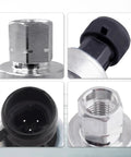 Close-up views of Chevy GMC AC Pressure Sensor Switch Replacement 1551343 13587668 OEM Style for 2002-2021 Chevy 2003-2020 GMC.