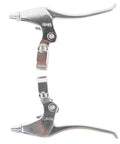 Aluminum Mountain Bike Brake Lever For MTB Universal Fit On 2.2 Cm Handlebars Silver High Strength AL6061 Alloy Durable Levers