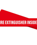 Must Have 10 Pack Fire Extinguisher Inside Signs 10 By 2 Inches Self Adhesive Waterproof Vinyl White On Red Fire Safety Stickers