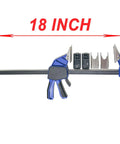 18 Inch Quick Coupler Pipe Clamps Includes Four Duo Jaw Sets With Jaws In One Half And Three Quarter Inches And Seven Eighths