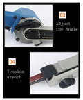Mini Belt Sander Small Portable Grinding Machine For Knife Sharpener And Polishing High Speed Motor Desktop Tool showing adjustable angle mechanism.