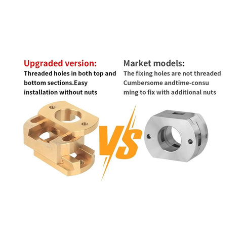 Upgrade Your 3D Printer With These Cool Oldham Couplers For V2 Cr10 And Cr10s Machines Featuring A Snazzy Z Axis Brass Linkage That Smoothly Connects T8 Screws For Hot Bed Builds Made For Fast Printing Vibes. brass Oldham coupler and silver market model