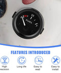 52mm Fuel Sending Unit 12V 240-33 Ohm Level Sensor With LED Backlit Gas Gauge Pointer Universal Auto Fuel Tank Meter installed in dashboard