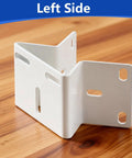 Corner Mount Kit For Security Cameras 270 Degree Bracket For Outdoor Surveillance No Fuss Setup CCTV Mount left side view
