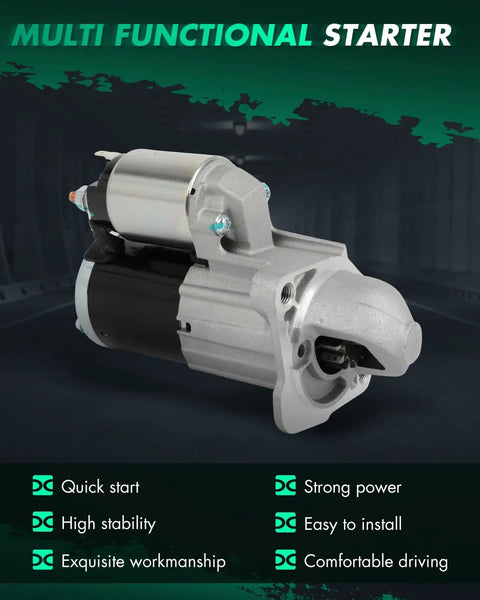 Starter Motor For Mazda 2 2012 2013 2014 1.5L Automatic Transmission Direct Fit Replacement Plug And Play 12V 1.4KW