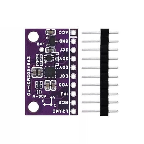 Dope 9 Axis IMU Sensor Module With 9DOF Gyro Magnetometer ICM20948V2 For DIY Electronics Robotics Drones Projects, purple PCB