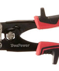 Five Blade Hand Crimper For HVAC Ductwork, Nine And A Half Inch Red Finish Tool for Galvanized Sheet Metal Crimping