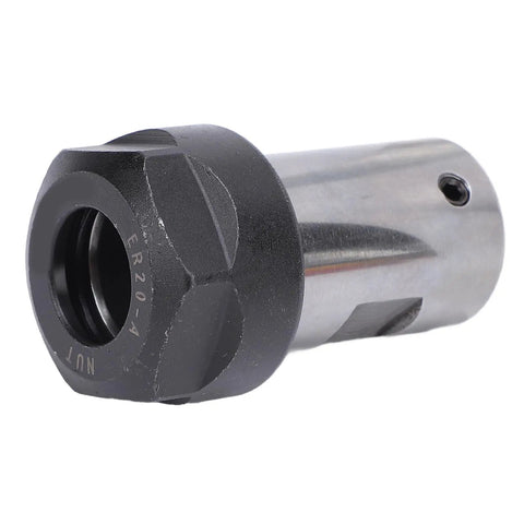 Heavy Duty Motor Shaft To ER20 Milling Spindle Adapter 12mm Collet, detailed view of 40Cr steel with precise engineering.