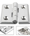 Close-up of zinc alloy 40mm rotating concealed hinge for doors and cabinets, heavy duty, with four-hole design and smooth soft close