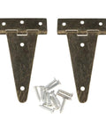 Heavy Duty T Hinges For Cabinet Doors Barn Wood Boxes And Furniture Built Tough As Nails For Quick Straightforward Setup. Steel, 10.1x6cm.