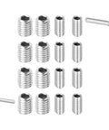 18 Piece Refrigerator Handle Screws Set With Installation Tool Premium Stainless Steel Rust Resistant Hardware For Fridge Door Handles Replacement Kit, 12 screws and 2 hex tools