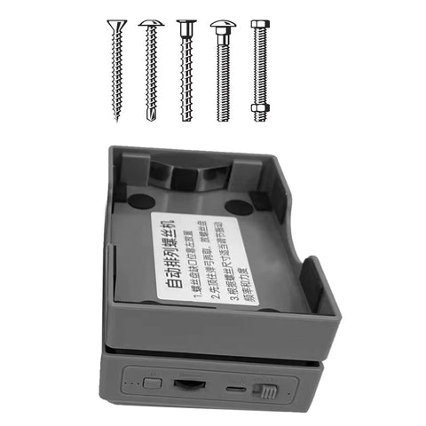 Fully Automatic Screw Arrangement Machine With Six Trays To Keep Your Workbench Hella Organized And Make Fastener Sorting A Total Breeze For Serious Builders Nationwide, showing gray feeder for various screws.