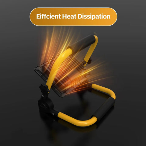 Powerful 3600 Lumen LED Work Light With 30W 6000K Flood Beam, 5.9Ft Cord And Switch, IP66 Waterproof heat dissipation