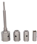 Heavy Duty Concrete Hole Saw Kit With Carbide Cutting Bits In 30Mm 40Mm 50Mm And 65Mm Sizes Plus Core Drill Set For Brick And Cement Wall Drilling Tasks, 4 pieces