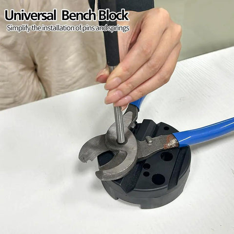 Using Pin Punch Set 14Pc Removing Repair Tools With Universal Block And Hammer for automotive and DIY repairs