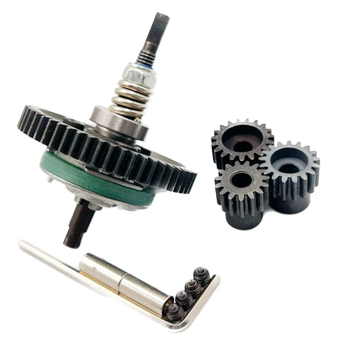 Durable 6878 Differential Gear Slipper Clutch Kit with 54T 32P Spur Gear and 15T 17T 19T Pinions for 1/10 RC Trucks
