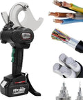 Heavy Duty Electric Hydraulic Wire Crimping Machine And Battery Powered Cable Cutter For Copper And Aluminum Armored Cables with various cables.