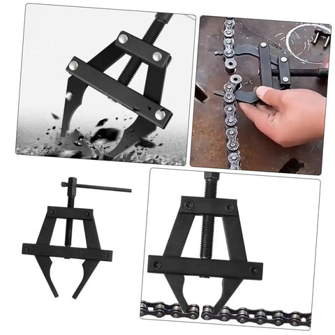 Heavy Duty Motorcycle Chain Tensioner Chain Adjuster Tool For Quick Bike Tune Ups Universal Fit used adjusting a motorcycle chain.