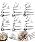 304 Stainless Steel Roll Pin Set 220 Piece Cotter Pin Assortment Kit For Cars Trucks And Small Engines Lower Parts Hardware DIY Friendly Ride Ready Easy Install Durable Automotive Hairpins And Springs, silver cotter pins laid out in mixed sizes