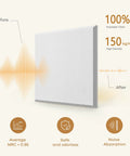 Square Acoustic Panels 12 By 12 By 0.4 Inches High Density Polyester Sound Absorbing Panels With Self Adhesive infographic