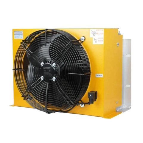 Centrifugal Blower Fan For Hydraulic System And Air Cooler AH1417 DC12V High Power And Energy Efficient With 1810 M3/H Airflow, 350mm Diameter, 6.2m2 Cooling Area, G1 Thread, 4P 140W Or 2P 230W, Ideal For Hydraulic Oil Cooler Radiator