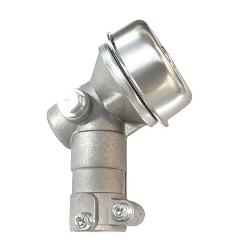 Beefed Up Trimmer Gear Head Replacement And Gearbox Head Kit For Husqvarna 525 Series close-up view, showing metal components