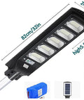 JUDYSSY Solar Lights Outdoor - 300W Led Solar Street Light Motion Sensor, dimensions 82cm x 24cm x 5.8cm for garden use.