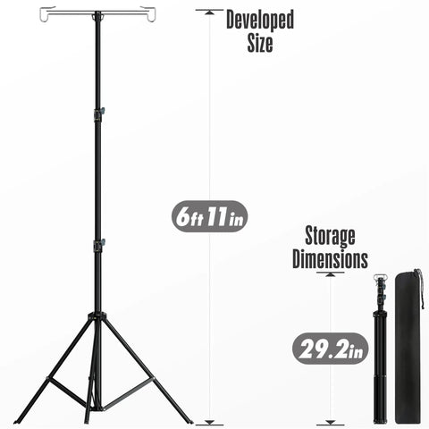 Adjustable Telescopic Lantern Tripod Stand For Camping And Outdoors, Height Range 28.5 Inches To 82.7 Inches, lightweight storage