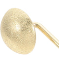 Close-up of frosted hemisphere ring from Heavy Duty Shower Curtain Hooks Set 12 Pc Zinc Frosted Hemisphere Rings Glide Smoothly for Bathroom Rods Durable Rust Resistant No Fuss Install Farmhouse Style Easy Closet Replacement.