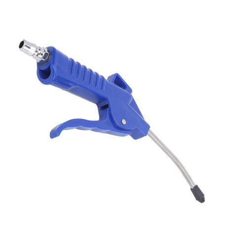 Heavy Duty Air Blower Gun With Thick Cushioned Grip Rustproof Abs Body And Interchangeable Tips, blue handheld design for easy use.