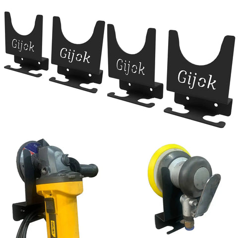 Sturdy Wall Mount For 5 Inch Grinders And Power Tools Angle Grinder Holder And Impact Wrench Rack Vertical Tool Organizer For Garage Easy Access Storage Bracket Heavy Duty Steel