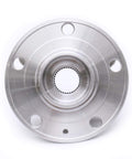 Front view of Front Wheel Bearing Hub Assembly For VW Tiguan Jetta Golf Passat CC Beetle With 4 Bolt Flange Fits 2005 Through 2017 VW Cars