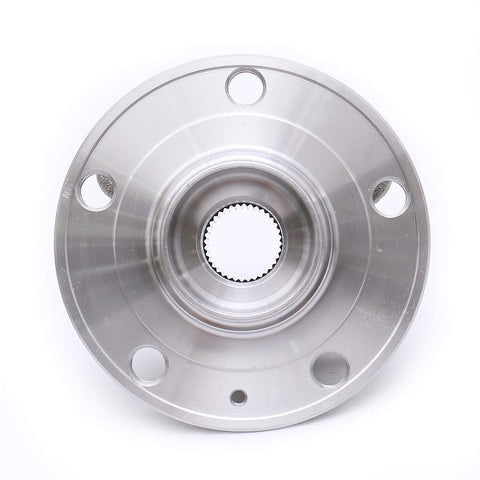 Front view of Front Wheel Bearing Hub Assembly For VW Tiguan Jetta Golf Passat CC Beetle With 4 Bolt Flange Fits 2005 Through 2017 VW Cars