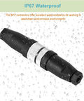 10 Pack M12 5 Pin Panel Mount Aviation Connectors Set Straight Male And Female Waterproof IP67 circular wire connector
