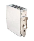 Industrial Grade DIN Rail Power Supply 120W 48V 2.5A Heavy Duty Switching Adapter with sleek aluminum casing and mounting clip.