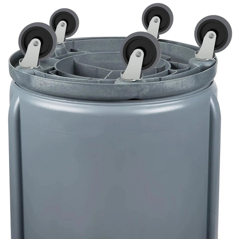 Replacement Casters For Brute Trash Bin Dollies Set Of 5 3 Inch Swivel Stem Wheels With 375 Lbs Capacity Per Set Compatible FG264000BLA